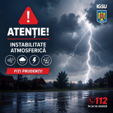 ISU Dâmbovița avertizează: vreme extremă și episoade de instabilitate atmosferică în județ ISU Dâmbovița avertizează: vreme extremă și episoade de instabilitate atmosferică în județ