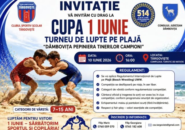 Târgoviște devine capitala luptelor pe plajă! Târgoviște devine capitala luptelor pe plajă!