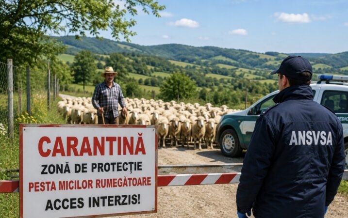 ANSVSA impune carantină de 30 de zile pentru ovine și caprine în toată țara: Măsuri stricte pentru stoparea pestei micilor rumegătoare