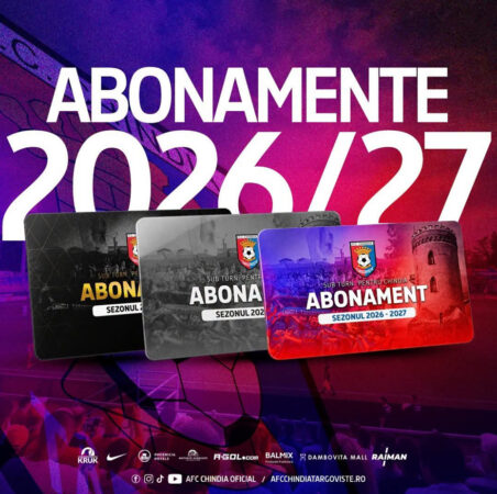 Chindia a pus în vânzare abonamentele pentru noul sezon! Eșarfă cadou pentru suporteri Chindia a pus în vânzare abonamentele pentru noul sezon! Eșarfă cadou pentru suporteri