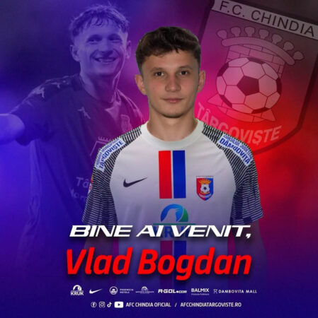 Chindia Târgoviște își întărește atacul. Vlad Bogdan, noul transfer al roș-albaștrilor Chindia Târgoviște își întărește atacul. Vlad Bogdan, noul transfer al roș-albaștrilor