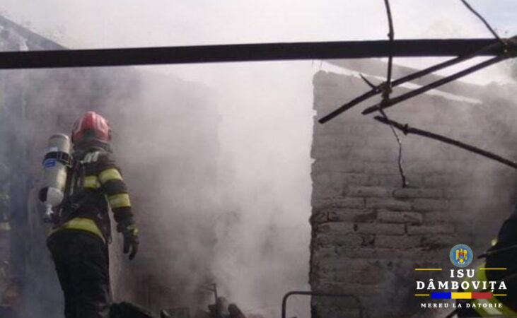 Incendiu puternic la o anexă gospodărească din Cornățelu, pompierii au intervenit cu patru autospeciale Incendiu puternic la o anexă gospodărească din Cornățelu, pompierii au intervenit cu patru autospeciale