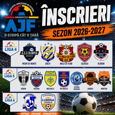 Liga 4 mai are doar două zile pentru înscriere! AJF Dâmbovița a publicat primele cluburi înscrise în sezonul 2026-2027