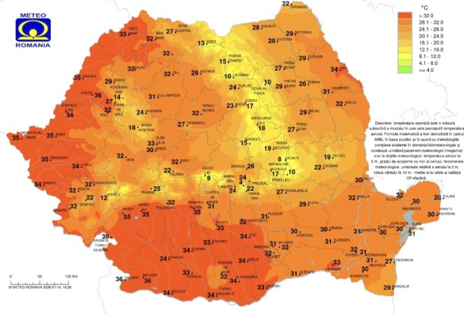 Mare atenție! Aerul tropical african aduce un nou val de caniculă , temperaturile vor urca până la 35°C și furtuni violente Mare atenție! Aerul tropical african aduce un nou val de caniculă , temperaturile vor urca până la 35°C și furtuni violente