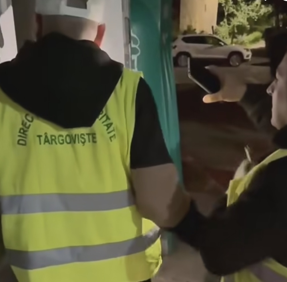 Primăria Târgoviște: Gesturile mici pot face o diferență uriașă, un pui de pisică, abandonat într-o pubelă a fost salvat de lucrătorii de la Salubritate