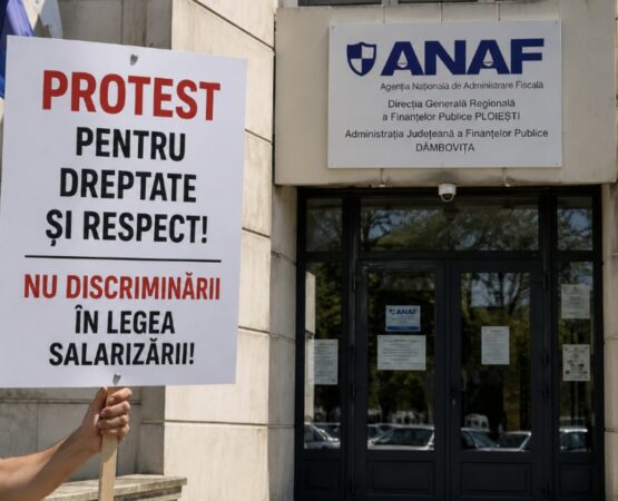 Protest și la ANAF! Angajații se alătură acțiunii naționale împotriva noii legi a salarizării