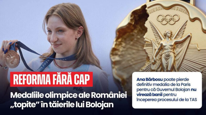 Reforma fără cap lovește în România! Statul trebuie să apere medalia Anei Maria Bărbosu Reforma fără cap lovește în România! Statul trebuie să apere medalia Anei Maria Bărbosu