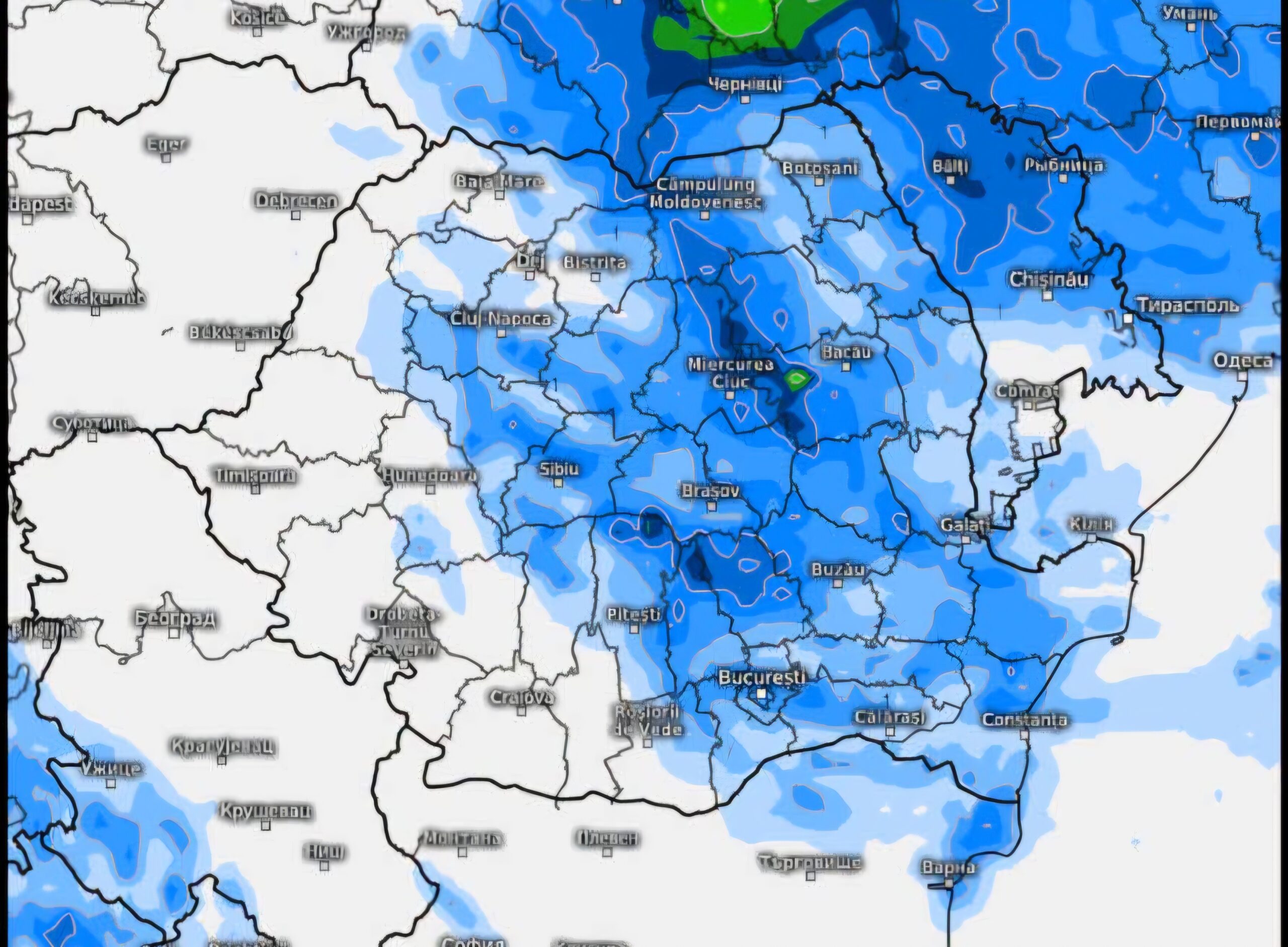 ȘOC TERMIC: Val de aer arctic, temperaturile scad brusc, iar la munte poate ninge