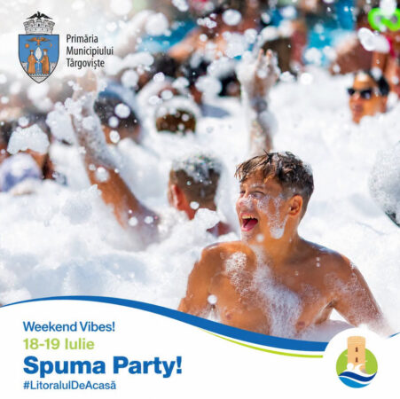 Spuma Party la Complexul Turistic de Natație Târgoviște! Două zile de distracție pe „Litoralul de Acasă” Spuma Party la Complexul Turistic de Natație Târgoviște! Două zile de distracție pe „Litoralul de Acasă”