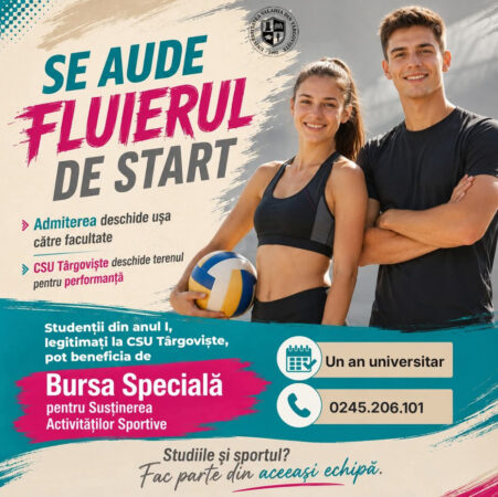 Universitatea „Valahia” investește în viitorii campioni: burse speciale pentru sportivii care aleg să studieze la Târgoviște Universitatea „Valahia” investește în viitorii campioni: burse speciale pentru sportivii care aleg să studieze la Târgoviște