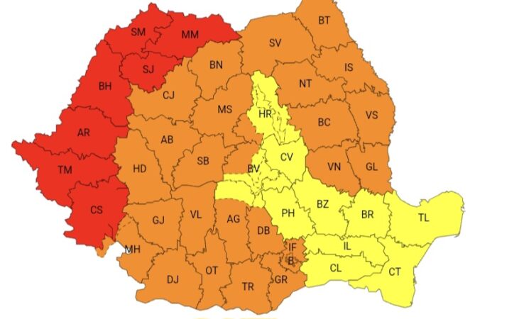 ALERTĂ METEO ÎN DÂMBOVIȚA: ASTĂZI. COD PORTOCALIU DE CANICULĂ, DAR ȘI COD GALBEN DE FURTUNI VIOLENTE! ALERTĂ METEO ÎN DÂMBOVIȚA: ASTĂZI. COD PORTOCALIU DE CANICULĂ, DAR ȘI COD GALBEN DE FURTUNI VIOLENTE!
