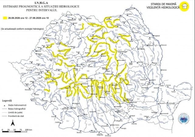 COD GALBEN DE INUNDAȚII ÎN DÂMBOVIȚA! Avertizarea hidrologică, valabilă joi COD GALBEN DE INUNDAȚII ÎN DÂMBOVIȚA! Avertizarea hidrologică, valabilă joi