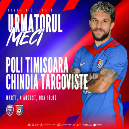 DEBUT ÎN FORȚĂ PENTRU CHINDIA! TÂRGOVIȘTENII ÎȘI ÎNCEP AVENTURA ÎN NOUL SEZON LA TIMIȘOARA DEBUT ÎN FORȚĂ PENTRU CHINDIA! TÂRGOVIȘTENII ÎȘI ÎNCEP AVENTURA ÎN NOUL SEZON LA TIMIȘOARA