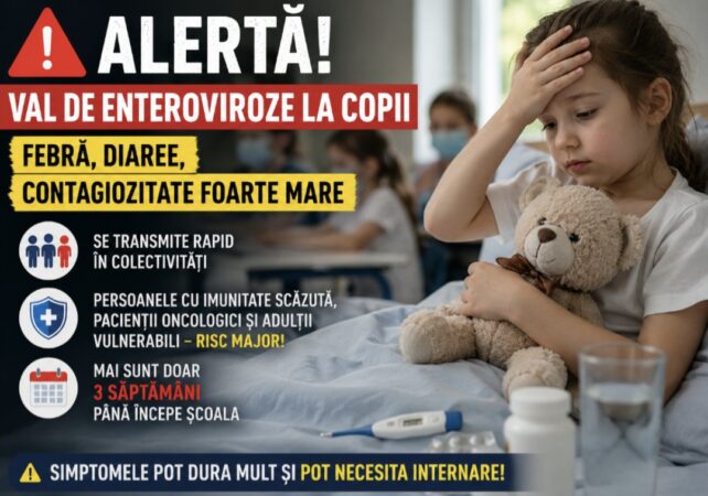 MAI SUNT DOAR 3 SĂPTĂMÂNI PÂNĂ LA ȘCOALĂ! ALERTĂ PENTRU PĂRINȚI: ENTEROVIROZELE FAC PRĂPĂD, FEBRĂ, DIAREE ȘI SIMPTOME SEVERE MAI SUNT DOAR 3 SĂPTĂMÂNI PÂNĂ LA ȘCOALĂ! ALERTĂ PENTRU PĂRINȚI: ENTEROVIROZELE FAC PRĂPĂD, FEBRĂ, DIAREE ȘI SIMPTOME SEVERE