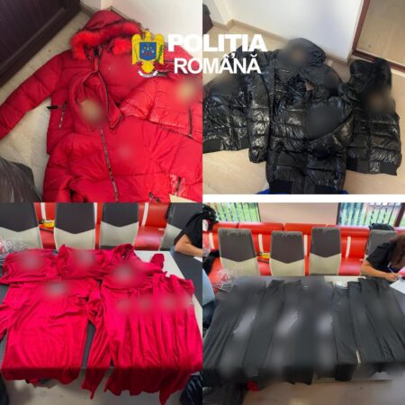 Percheziții la Valea Lungă: haine de firmă suspectate a fi contrafăcute și țigări netimbrate, ridicate de polițiști