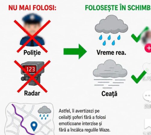Poliția le răspunde șoferilor care folosesc Waze ca scut: „Nu vă mai bazați pe aplicație!” Poliția le răspunde șoferilor care folosesc Waze ca scut: „Nu vă mai bazați pe aplicație!”