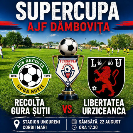 Supercupa AJF Dâmbovița se joacă la Ungureni! Două echipe, un singur trofeu Supercupa AJF Dâmbovița se joacă la Ungureni! Două echipe, un singur trofeu