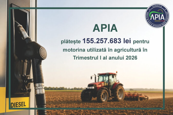 APIA începe plata pentru motorina folosită în agricultură! Peste 155 de milioane de lei ajung la fermieri