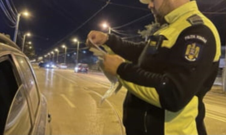 A condus fără permis și cu un document fals! Târgoviștean de 35 de ani, reținut de polițiști