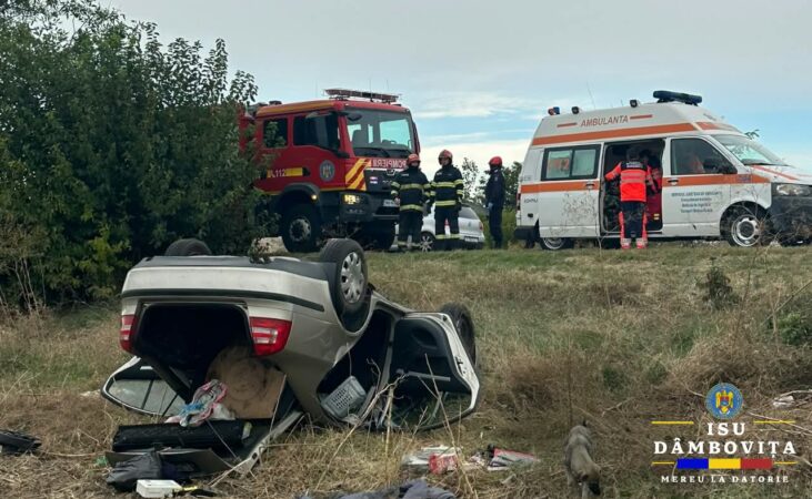 ACCIDENT CU PATRU VICTIME LA DRAGODANA! Două persoane, transportate la spital