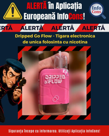 ALERTĂ PENTRU CONSUMATORI: ȚIGARĂ ELECTRONICĂ CU NICOTINĂ, RISC CHIMIC ALERTĂ PENTRU CONSUMATORI: ȚIGARĂ ELECTRONICĂ CU NICOTINĂ, RISC CHIMIC