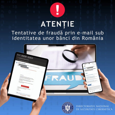 ALERTĂ DE FRAUDĂ ONLINE! Emailuri false, trimise în numele unor bănci din România. Clienții sunt amenințați că li se suspendă cardurile ALERTĂ DE FRAUDĂ ONLINE! Emailuri false, trimise în numele unor bănci din România. Clienții sunt amenințați că li se suspendă cardurile