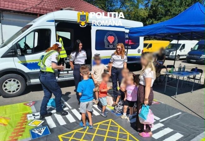 Educația rutieră, lecție importantă pentru copii, de Zilele Cetății Târgoviște