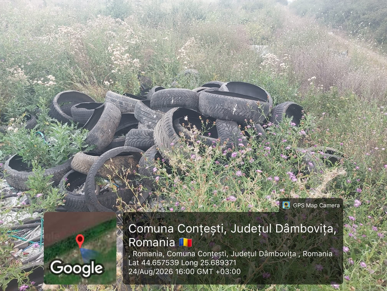 GARDA DE MEDIU S-A TREZIT! Amendă de 60.000 de lei la Conțești, după ce au fost găsite vetre de foc și deșeuri abandonate