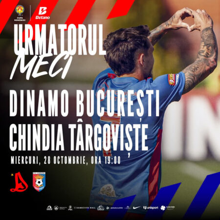 CHINDIA JOACĂ ÎMPOTRIVA LUI DINAMO, ÎN ACEASTĂ SEARĂ! BILETE DE 20 DE LEI PENTRU SUPORTERII TÂRGOVIȘTENI CHINDIA JOACĂ ÎMPOTRIVA LUI DINAMO, ÎN ACEASTĂ SEARĂ! BILETE DE 20 DE LEI PENTRU SUPORTERII TÂRGOVIȘTENI