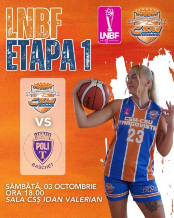 CSM-CSU Târgoviște începe, sâmbătă, drumul în noul sezon al Ligii Naționale de Baschet Feminin! CSM-CSU Târgoviște