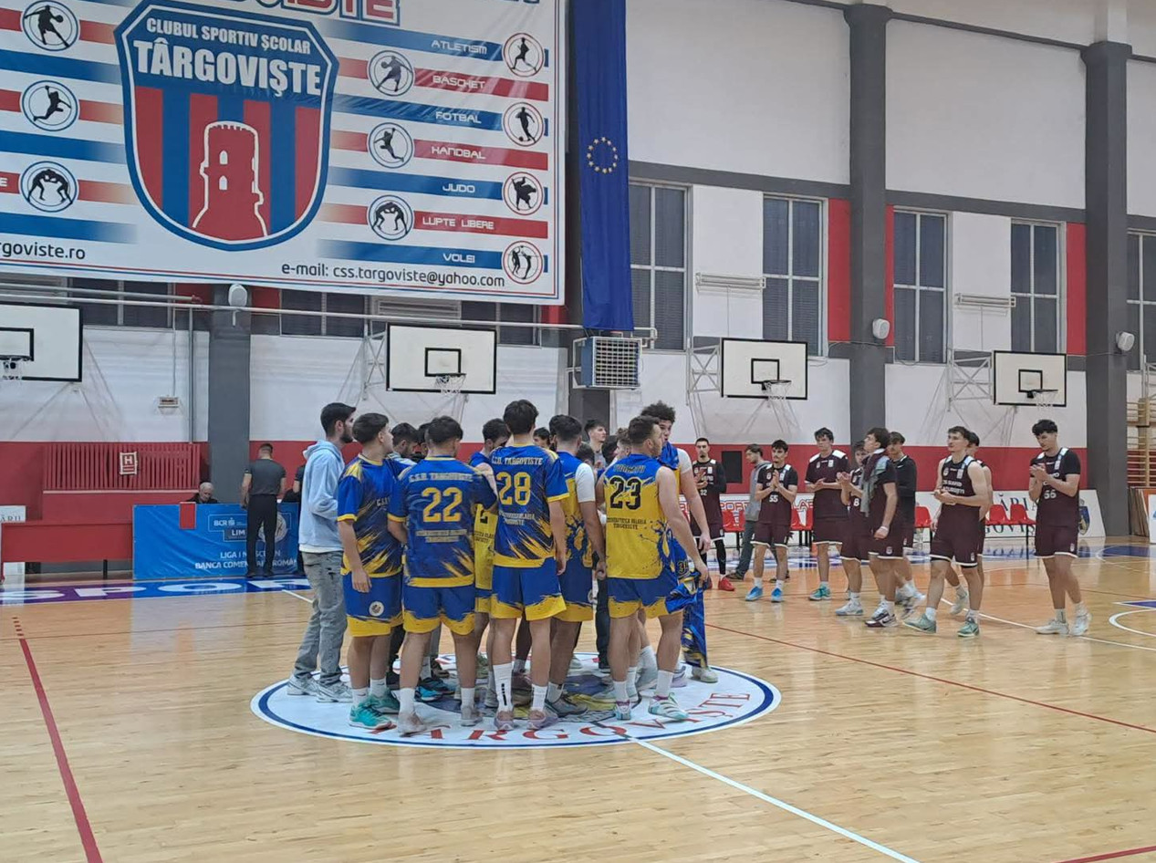 CSU Târgoviște, victorie de senzație în derby! Baschetbaliștii urcă pe primul loc în Grupa A1