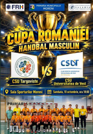 CUPA ROMÂNIEI LA HANDBAL MASCULIN: CSU TÂRGOVIȘTE, NOU TEST DE FOC CUPA ROMÂNIEI LA HANDBAL MASCULIN: CSU TÂRGOVIȘTE, NOU TEST DE FOC