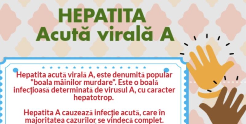 Atenție! Hepatita A, gripa și virozele respiratorii, motive de îngrijorare în colectivități. Persoanele vulnerabile trebuie protejate, formele grave pot duce chiar la deces Atenție! Hepatita A, gripa și virozele respiratorii, motive de îngrijorare în colectivități. Persoanele vulnerabile trebuie protejate, formele grave pot duce chiar la deces