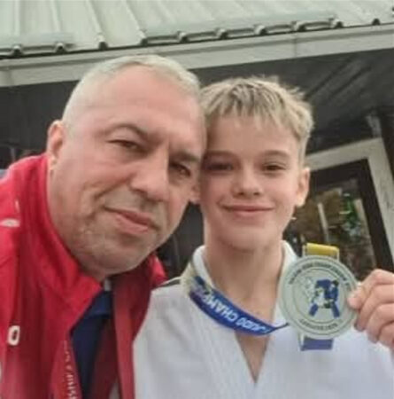 MEDALIE DE ARGINT PENTRU TÂRGOVIȘTE LA CAMPIONATUL BALCANIC DE JUDO U12! YANIS SARU, VICECAM PION BALCANIC